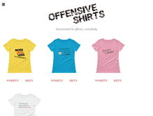 Tablet Screenshot of offensiveshirts.com